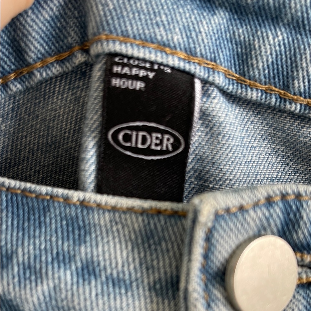 Cider Blue Denim Mini Skirt - Picture 2 of 4